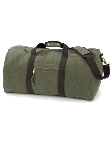 QUA-QD613-Vintage Canvas Holdall